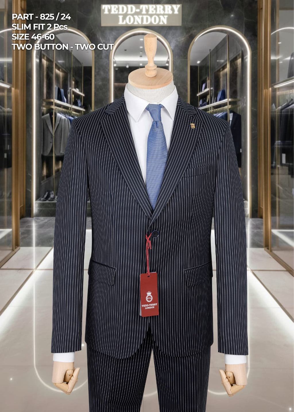 👔✨Slim Fit 2-Piece Pinstripe Suit👔✨