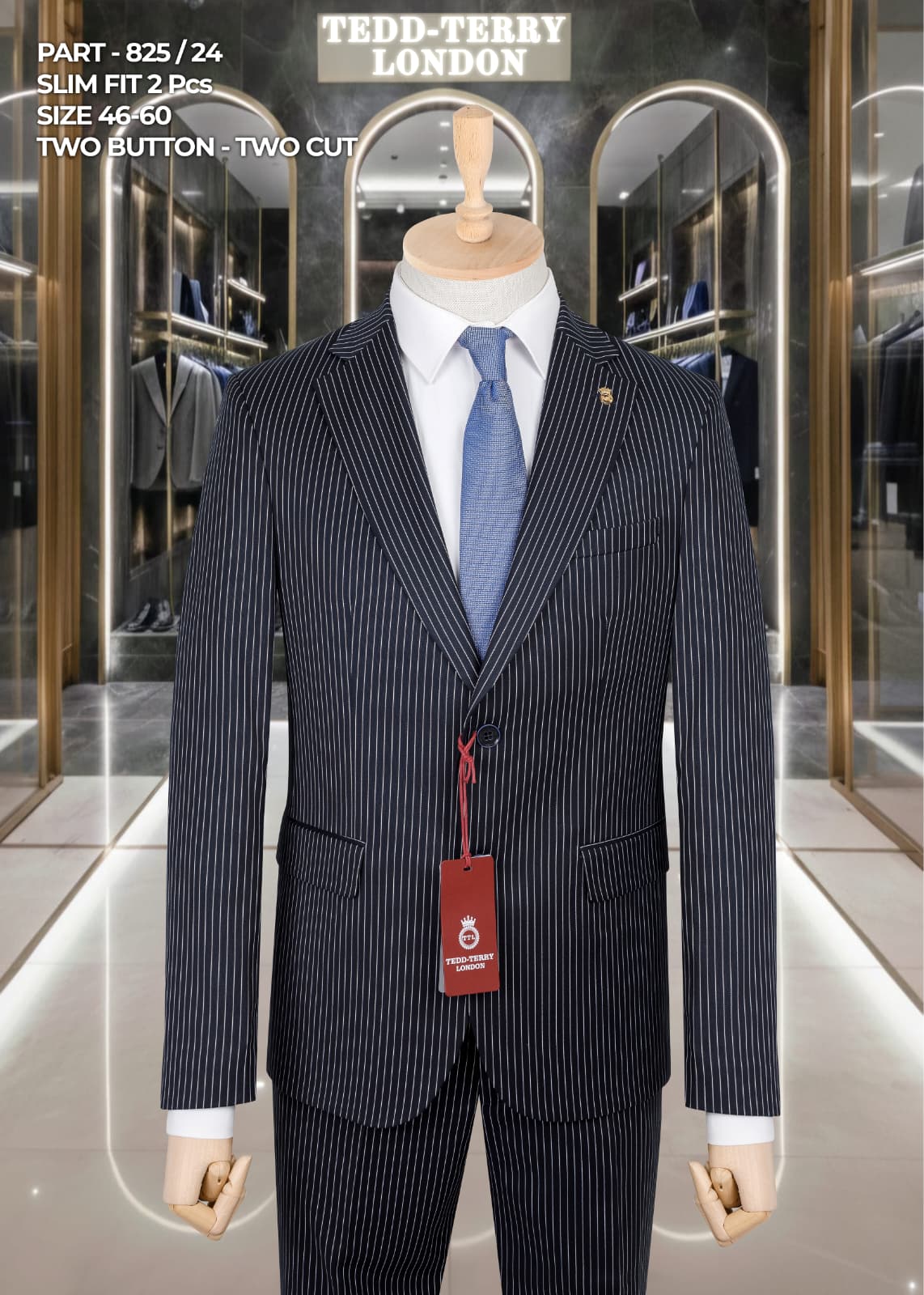 👔✨Slim Fit 2-Piece Pinstripe Suit👔✨