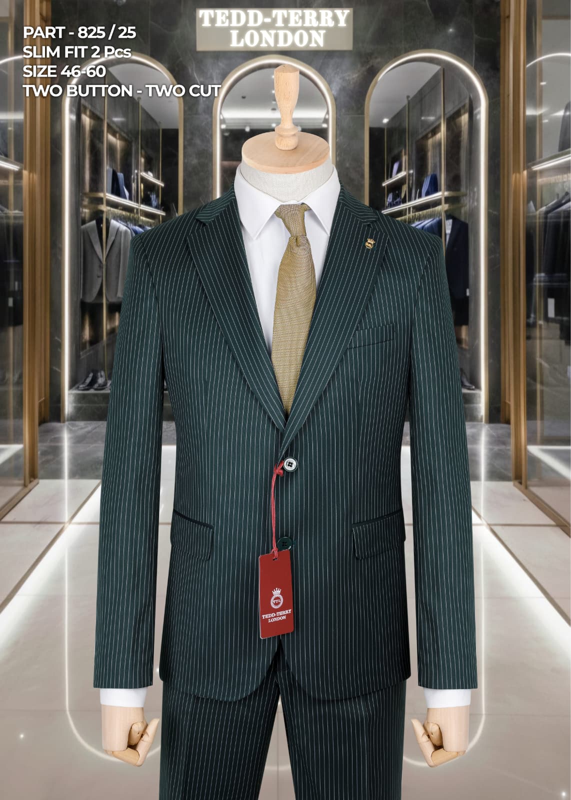 👔✨Slim Fit 2-Piece Pinstripe Suit👔✨