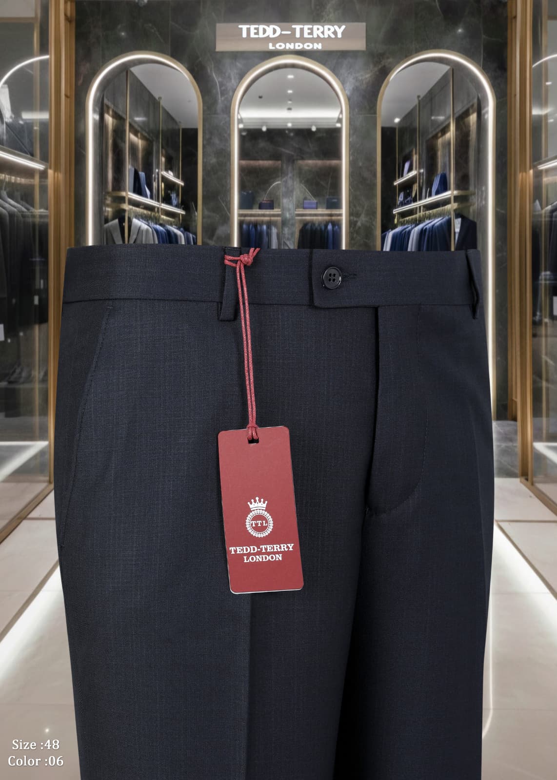 Premium Tailored Official Trousers – Luxury Slim Fit Office & Blazer Pants for Men