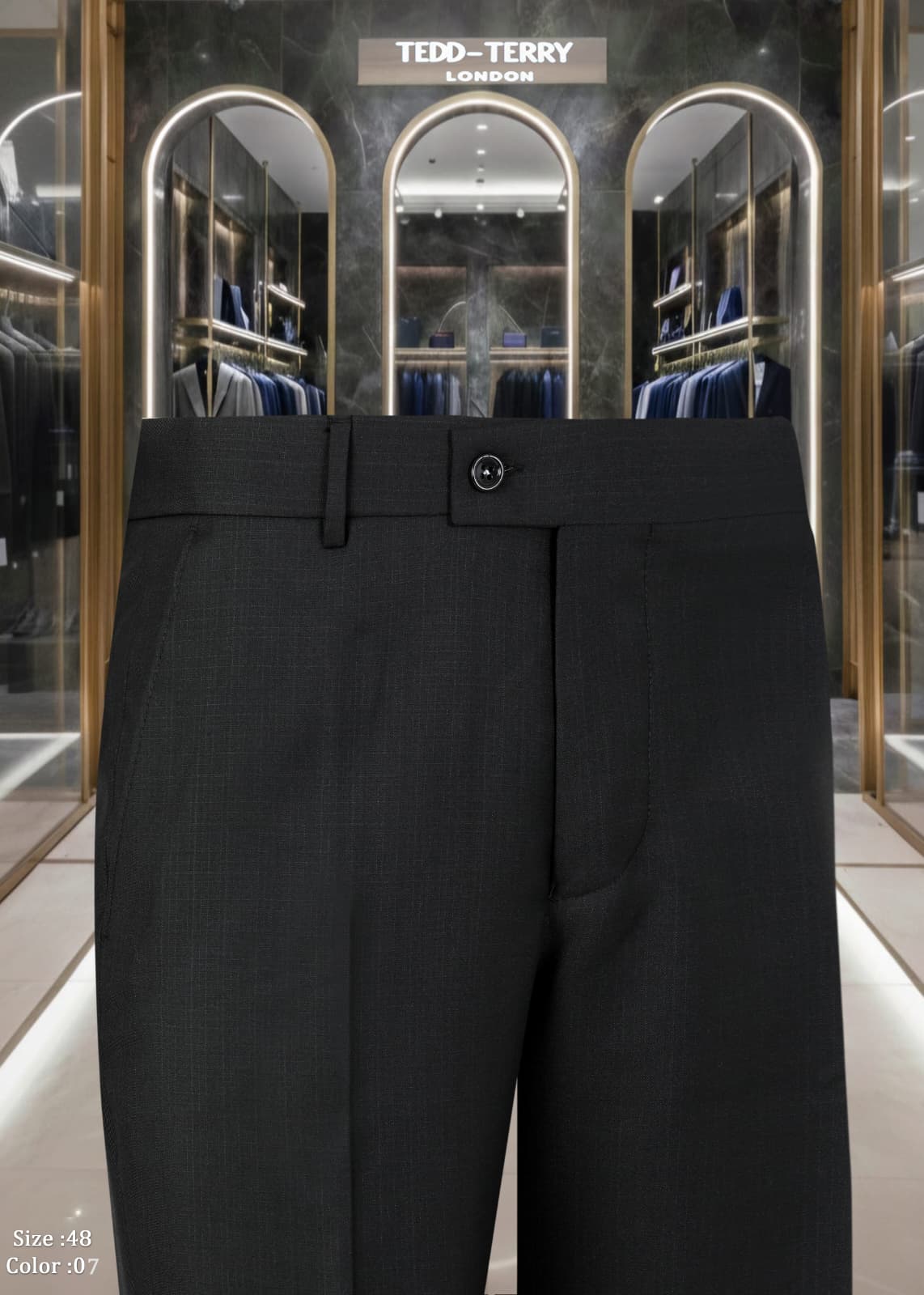 Premium Tailored Official Trousers – Luxury Slim Fit Office & Blazer Pants for Men