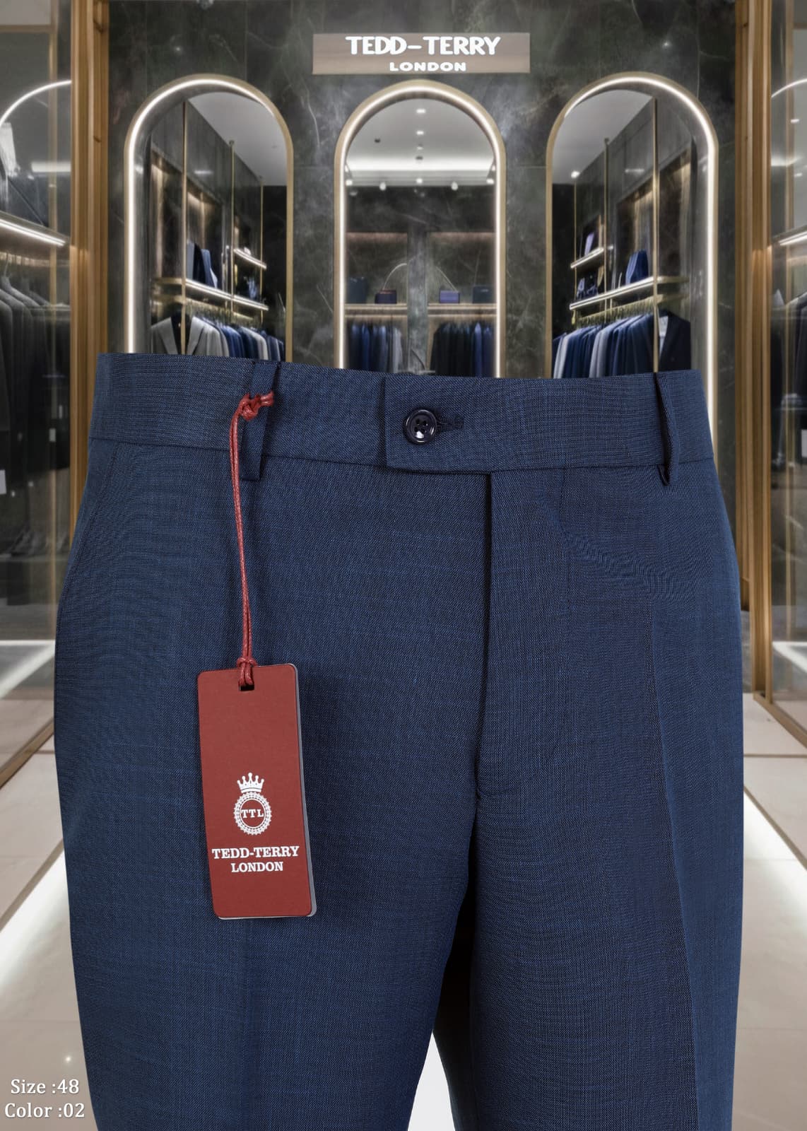 Premium Tailored Official Trousers – Luxury Slim Fit Office & Blazer Pants for Men