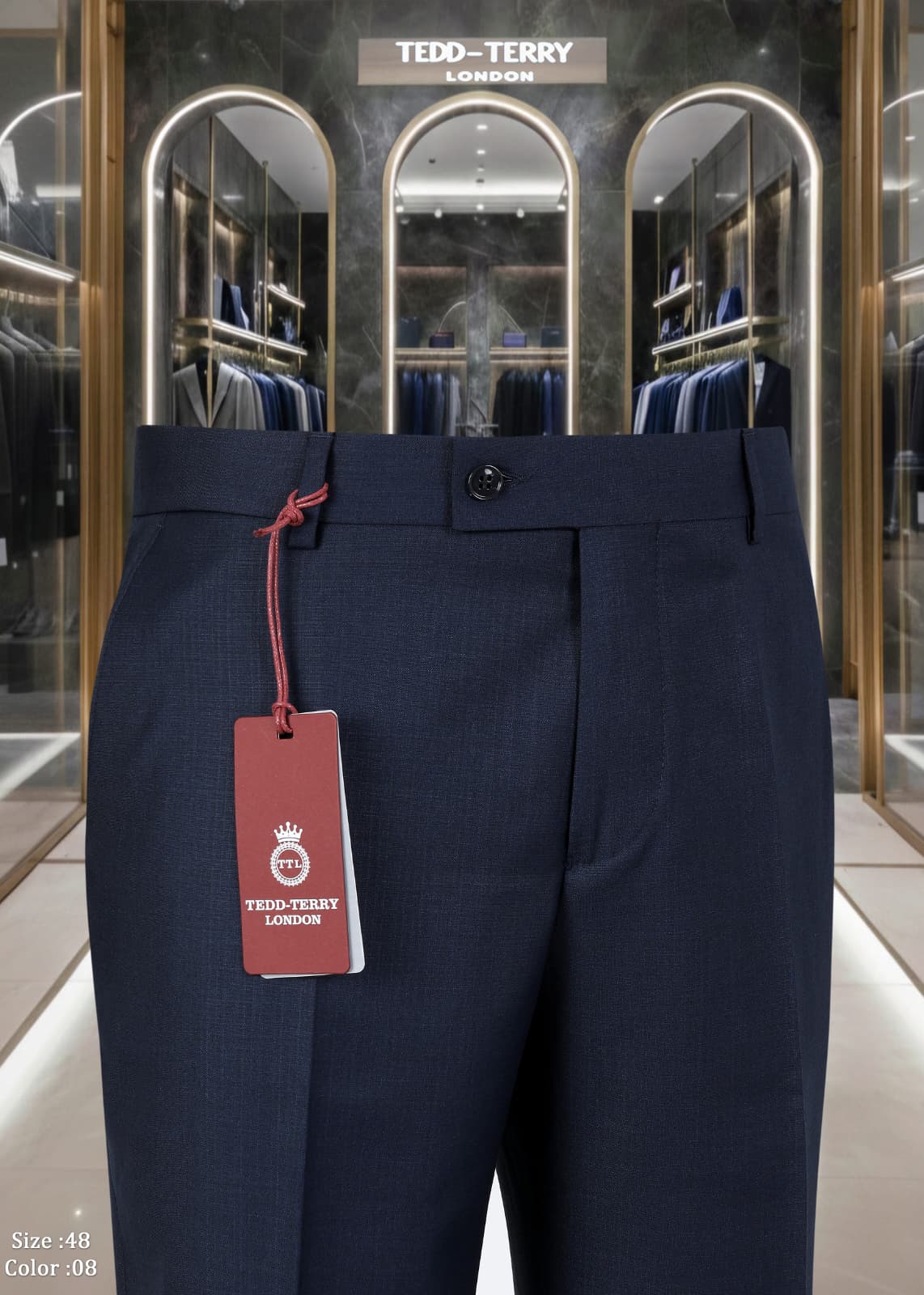 Premium Tailored Official Trousers – Luxury Slim Fit Office & Blazer Pants for Men