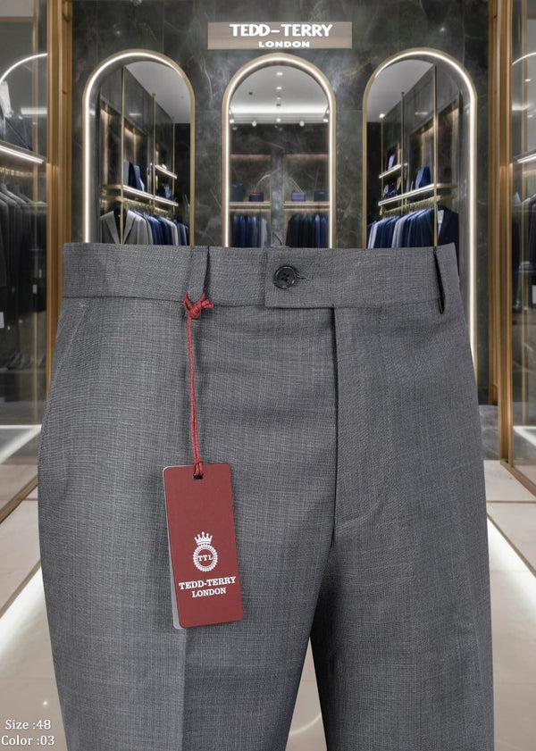 Premium Tailored Official Trousers – Luxury Slim Fit Office & Blazer Pants for Men