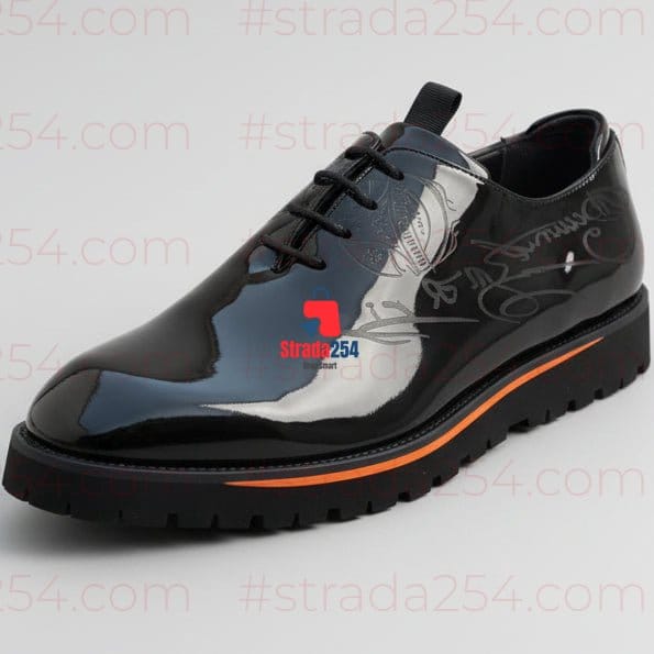 ⚡Timberland Wetlook Croc-Embossed Leather Dress Shoes for Men⚡