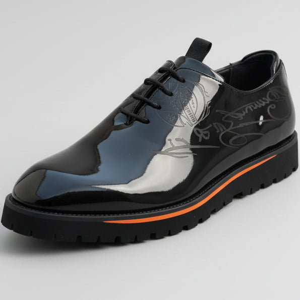 ⚡Timberland Wetlook Croc-Embossed Leather Dress Shoes for Men⚡