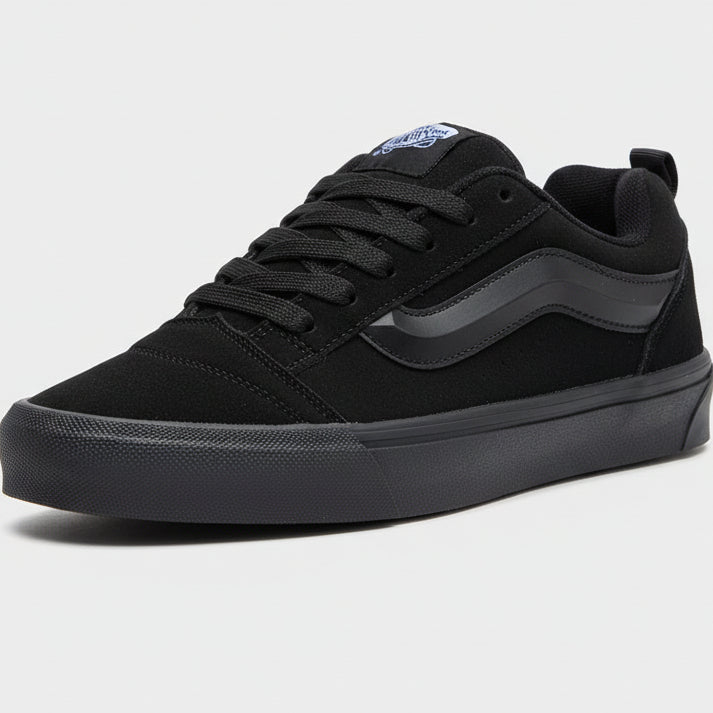 Old Skool Platform Sneakers – Black & White / Triple Black Casual Skate Shoes for Men & Women
