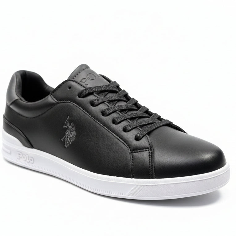 👟 Polo USSP Men’s Leather Sneakers – Lightweight Casual Shoes with Cushioned Sole ✨