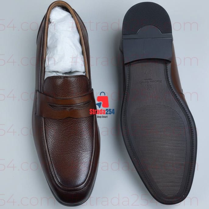 Men’s Classic Leather Loafers – Elegant Slip-On Formal Shoes