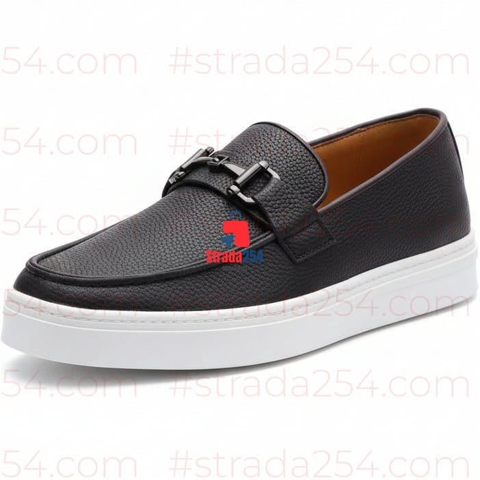 Men’s Luxury Casual Loafers – Classic Slip-On Smart Sneakers (Brown & Black)
