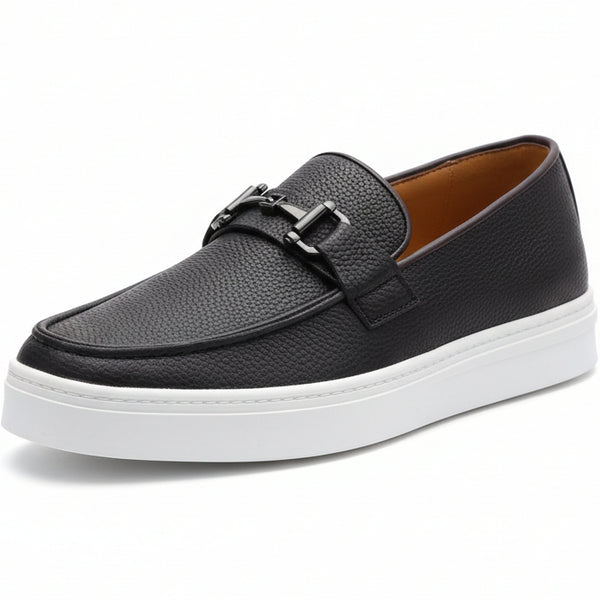Men’s Luxury Casual Loafers – Classic Slip-On Smart Sneakers (Brown & Black)