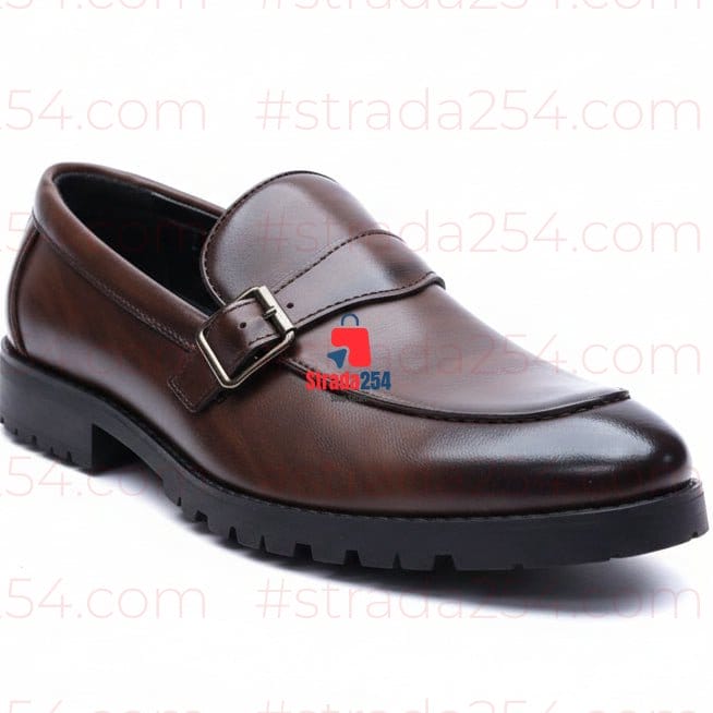 Premium Men Single Monk Strap  Dress Shoes – Classic Formal & Office Shoes Kenya