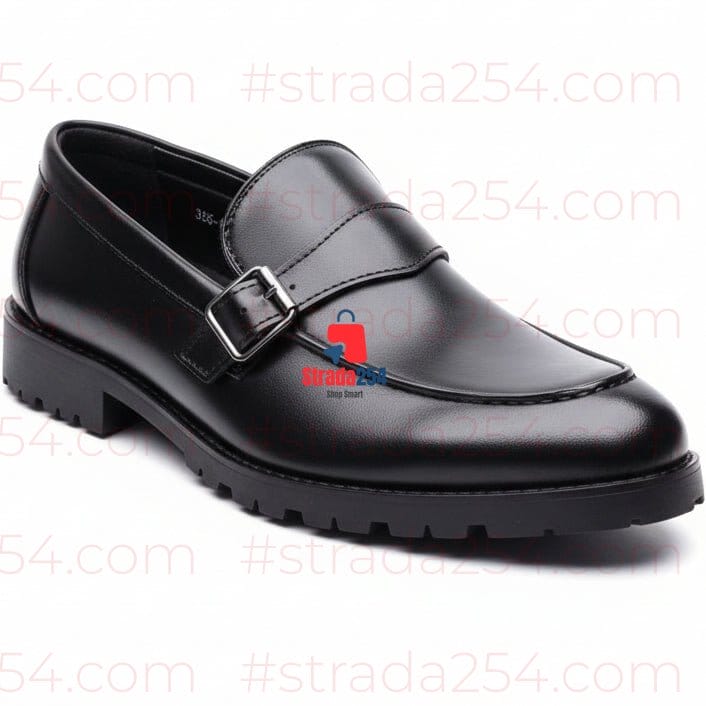Premium Men Single Monk Strap  Dress Shoes – Classic Formal & Office Shoes Kenya