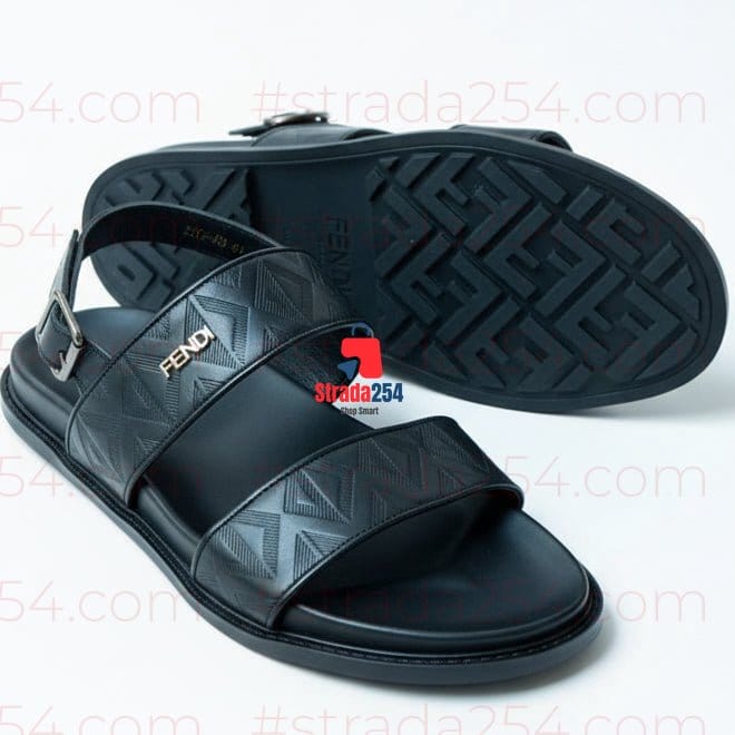 Unisex Luxury Leather Designer Sandals – Premium Casual Summer Slides | Comfortable Fashion Slippers