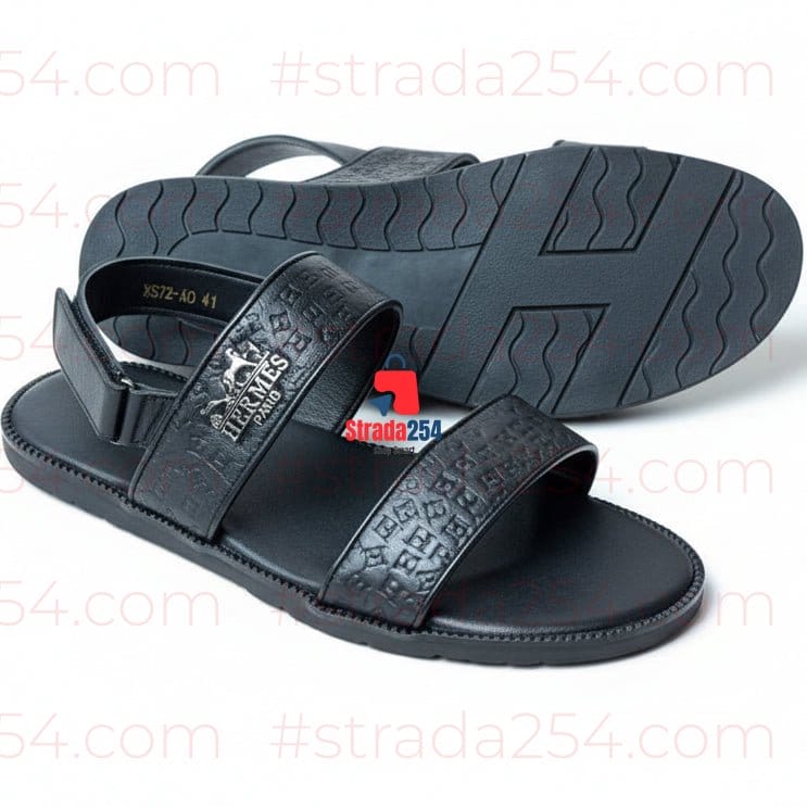 Unisex Luxury Leather Designer Sandals – Premium Casual Summer Slides | Comfortable Fashion Slippers