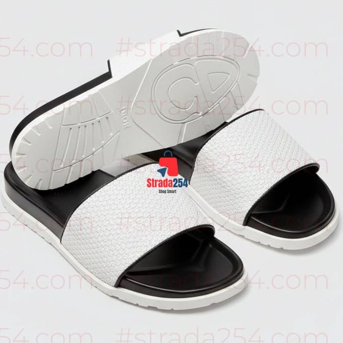 Unisex Luxury Leather Designer Sandals – Premium Casual Summer Slides | Comfortable Fashion Slippers