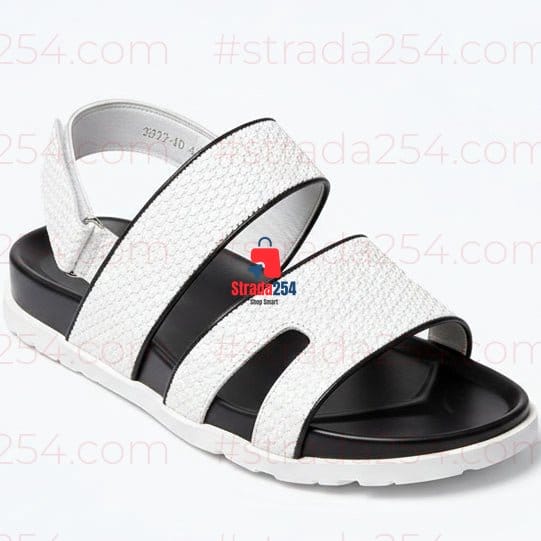 Unisex Luxury Leather Designer Sandals – Premium Casual Summer Slides | Comfortable Fashion Slippers