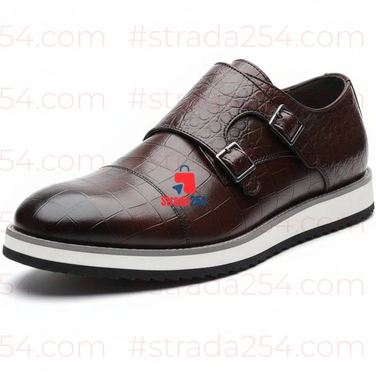 Men’s Premium Croc Texture Smart Casual Shoes