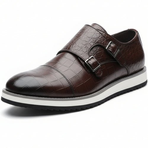 Men’s Premium Croc Texture Smart Casual Shoes