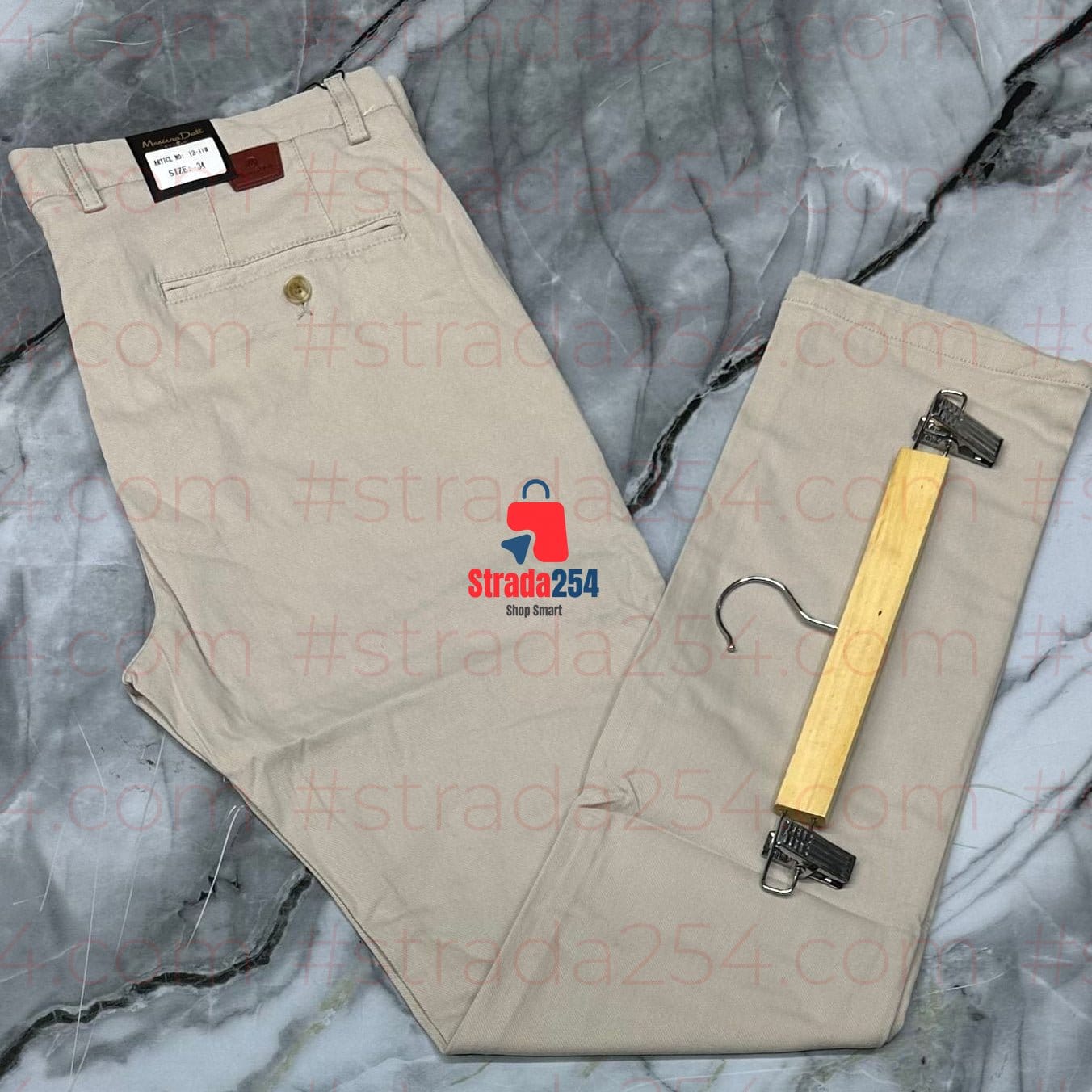 Men’s Slant Side Pockets Khaki Trousers – Premium Cotton Chinos with Slant Side Pockets for Smart Casual Wear