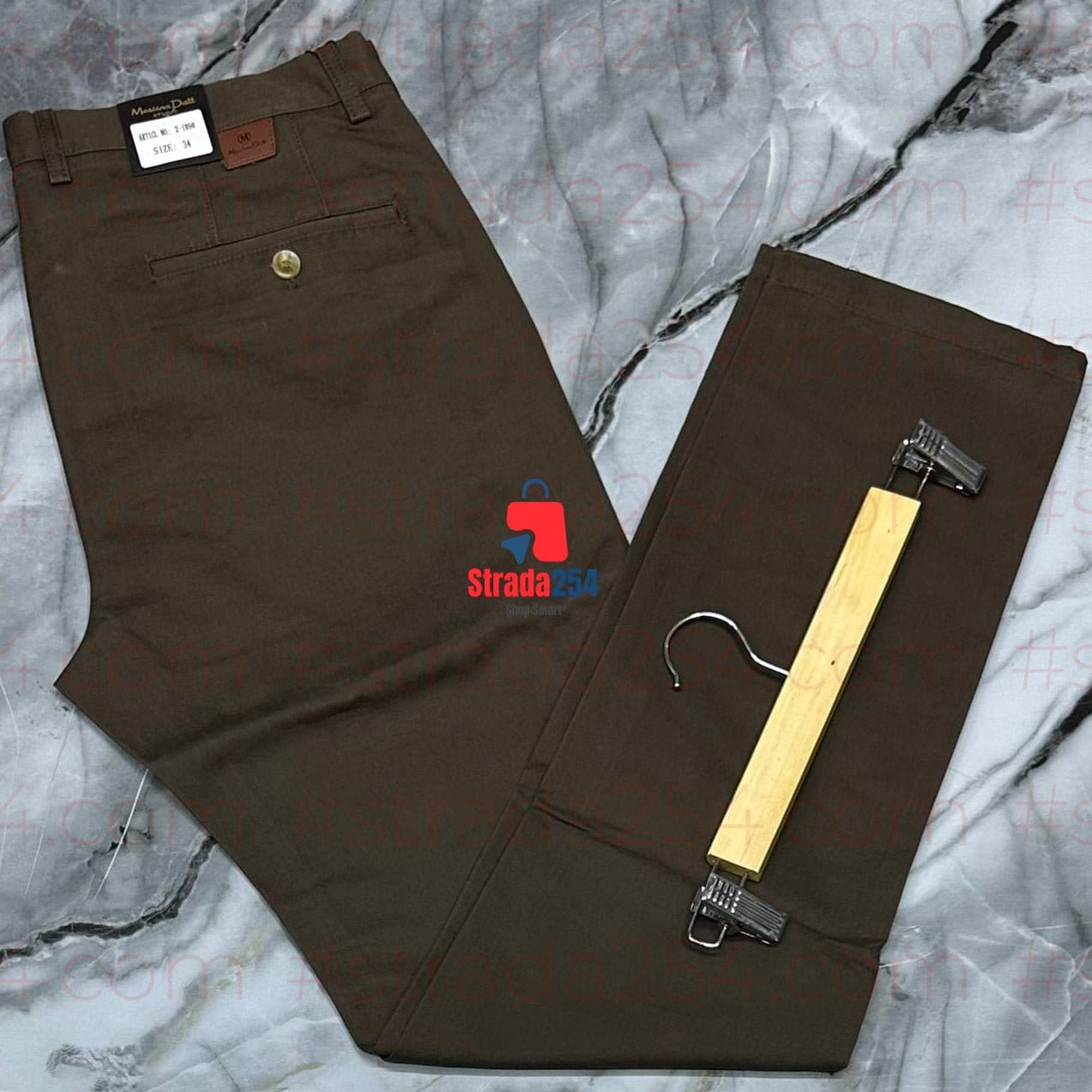 Men’s Slant Side Pockets Khaki Trousers – Premium Cotton Chinos with Slant Side Pockets for Smart Casual Wear
