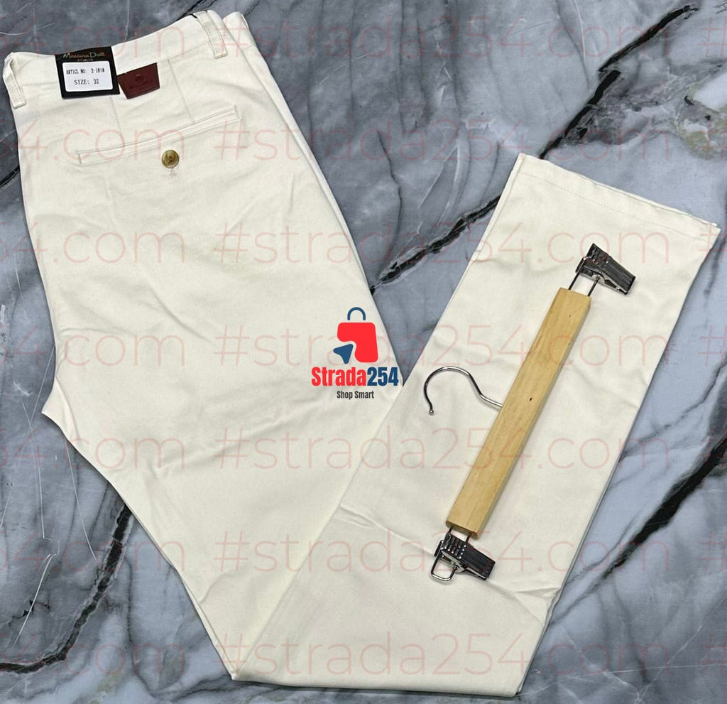 Men’s Slant Side Pockets Khaki Trousers – Premium Cotton Chinos with Slant Side Pockets for Smart Casual Wear