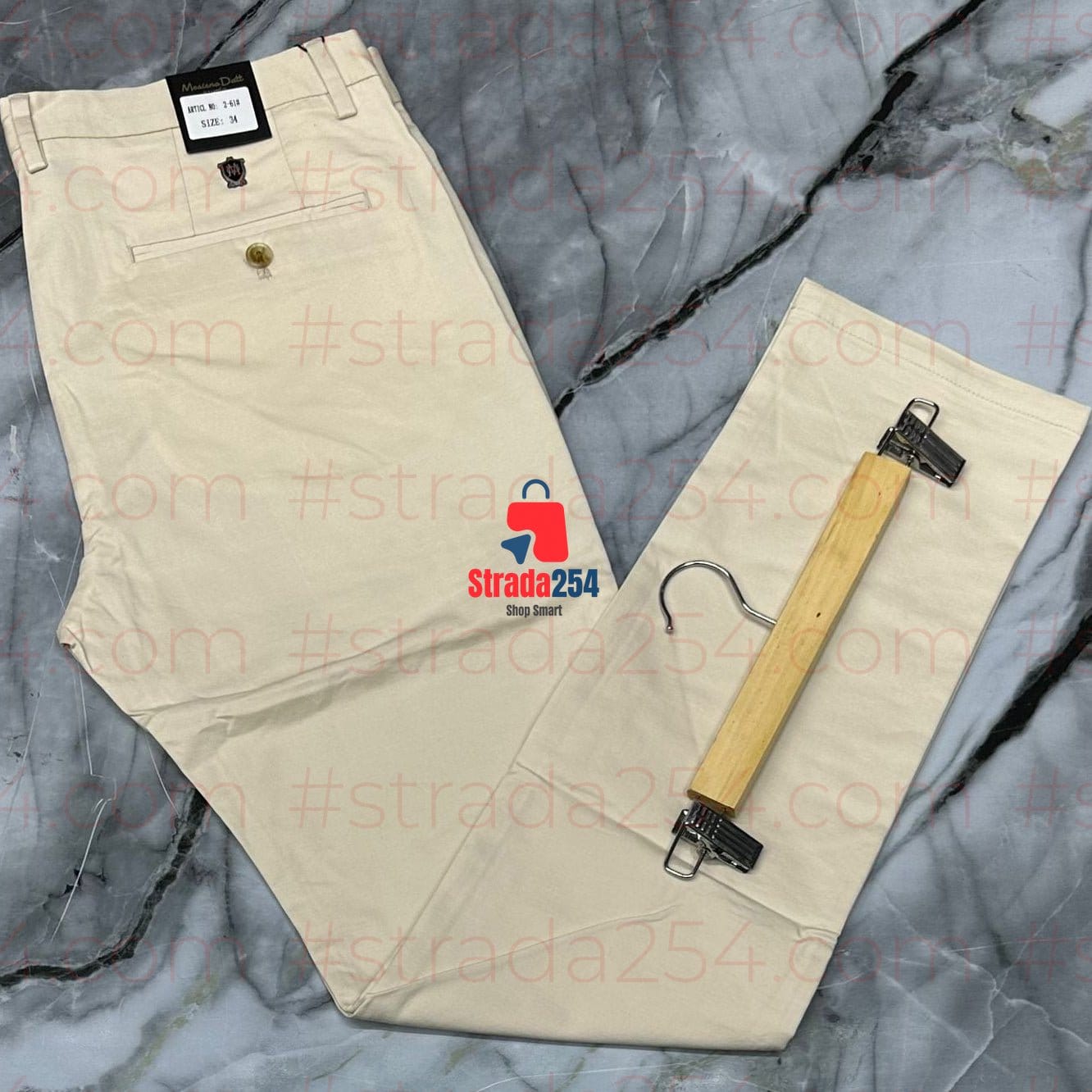 Men’s Slant Side Pockets Khaki Trousers – Premium Cotton Chinos with Slant Side Pockets for Smart Casual Wear
