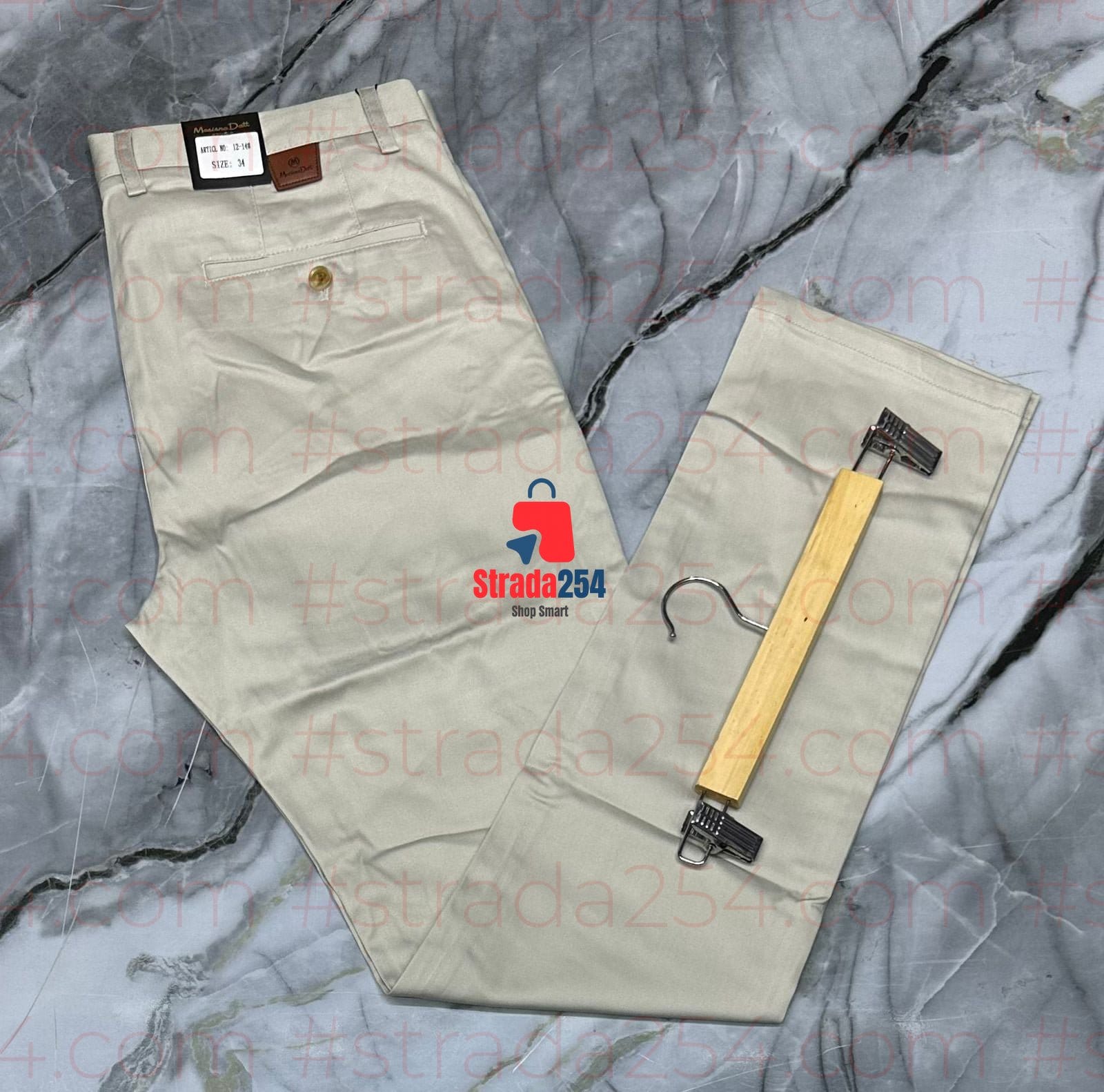 Men’s Slant Side Pockets Khaki Trousers – Premium Cotton Chinos with Slant Side Pockets for Smart Casual Wear