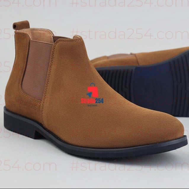 Men’s Chelsea & Casual Leather Boots – Stylish Everyday Ankle Boots(G)
