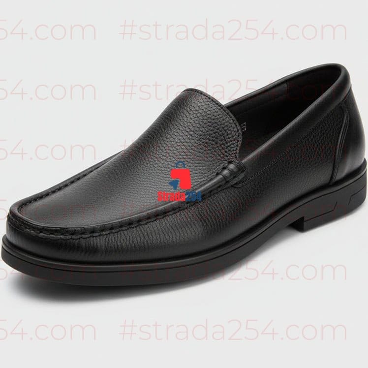Men’s Leather Comfort Loafers – Classic Slip-On Office & Casual Shoes