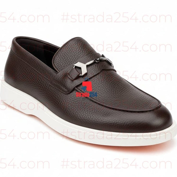 Men’s Luxury Slip-On Loafer Sneakers – Premium Casual Leather Shoes(jn)