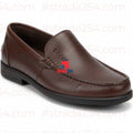 Men’s Leather Comfort Loafers – Classic Slip-On Office & Casual Shoes