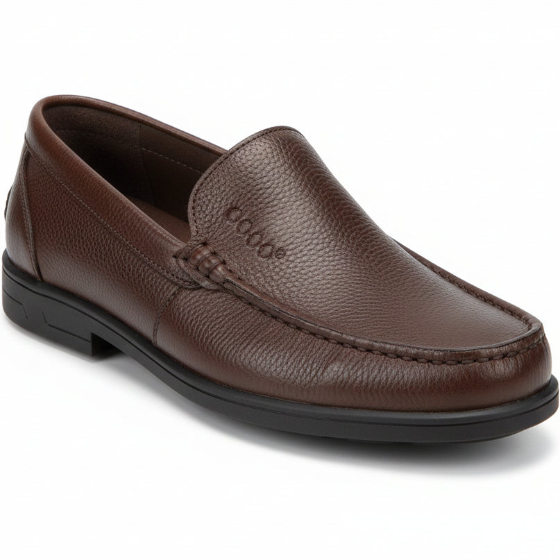 Men’s Leather Comfort Loafers – Classic Slip-On Office & Casual Shoes