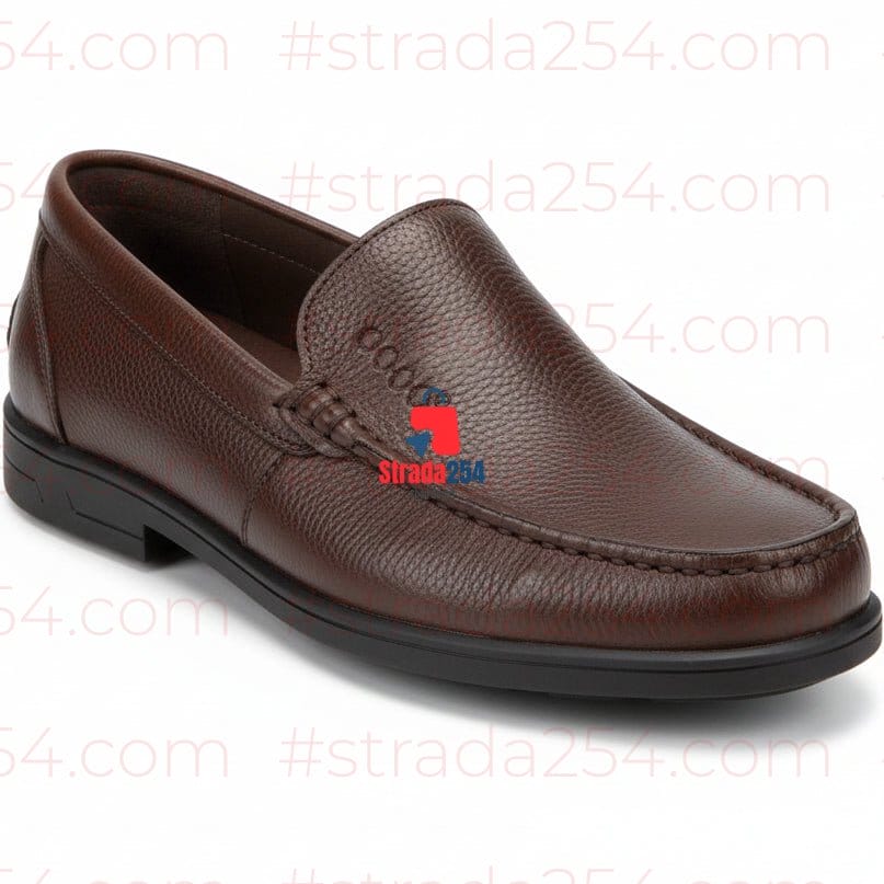 Men’s Leather Comfort Loafers – Classic Slip-On Office & Casual Shoes
