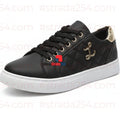Women’s Luxury Quilted Sneakers – Stylish Casual Lace-Up Shoes