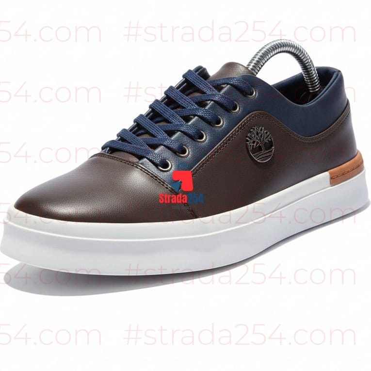Men’s Premium Leather Casual Sneakers – Stylish Everyday Lace-Up Shoes
