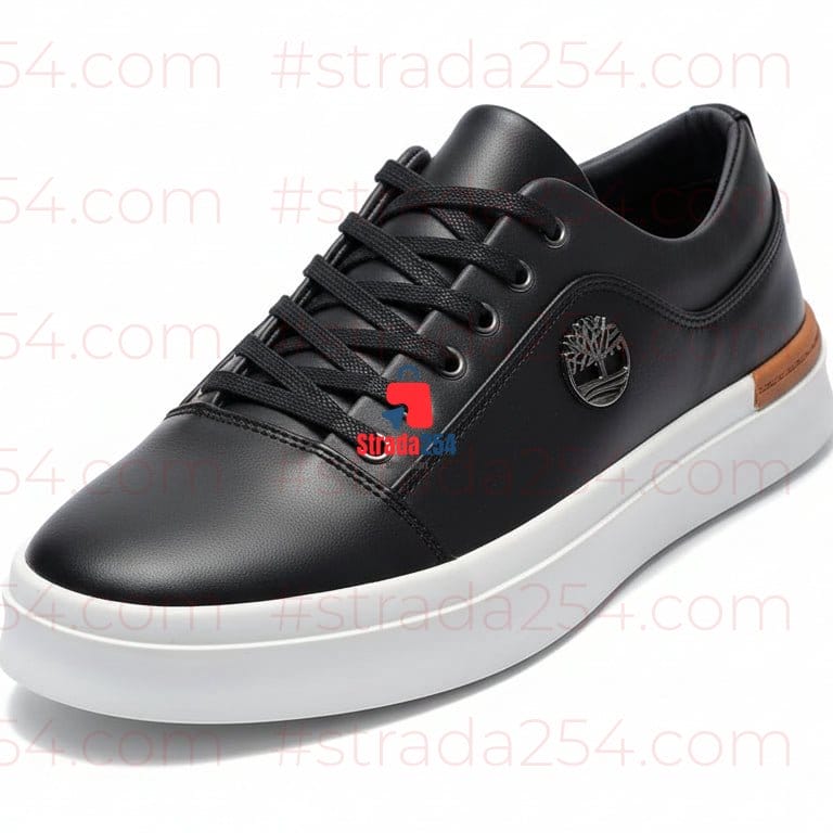 Men’s Premium Leather Casual Sneakers – Stylish Everyday Lace-Up Shoes