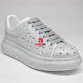 Luxury Crystal Sneakers – Premium Rhinestone Designer-Style Shoes