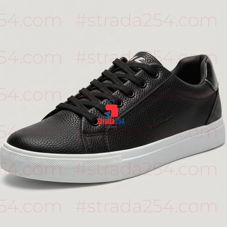 Men’s Minimalist Casual Sneakers – Clean Leather Low-Top Shoes