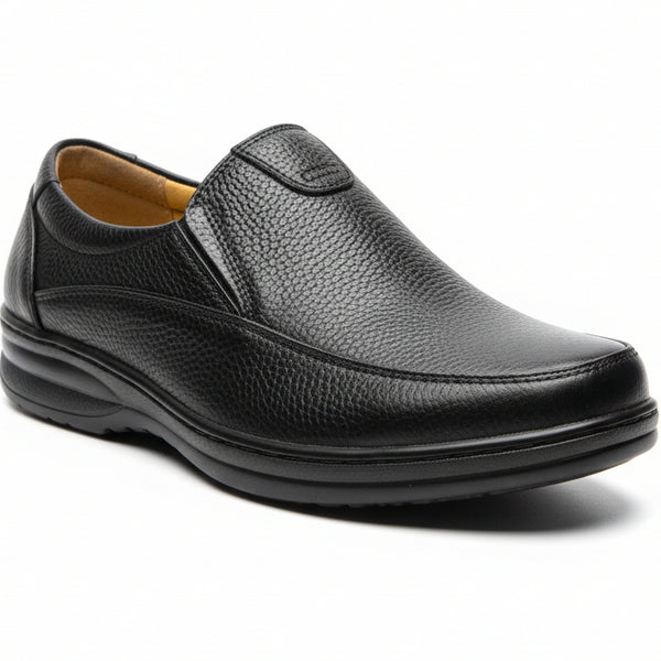 Men’s Classic Comfort Leather Shoes – Slip-On & Lace-Up Formal Casual Footwear