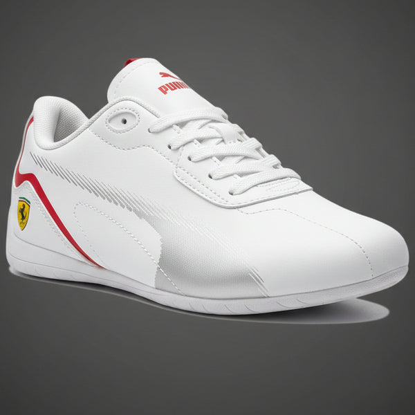 Premium Motorsport-Inspired Sneakers – Lightweight Casual Streetwear Shoes (White/Red & Black/Green)