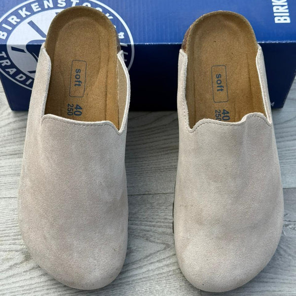 Unisex Suede Comfort Clogs – Minimal Slip-On Soft Footbed Shoes (Premium Casual Wear)