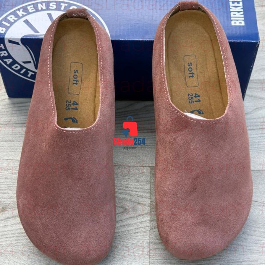 Unisex Suede Comfort Clogs – Minimal Slip-On Soft Footbed Shoes (Premium Casual Wear)