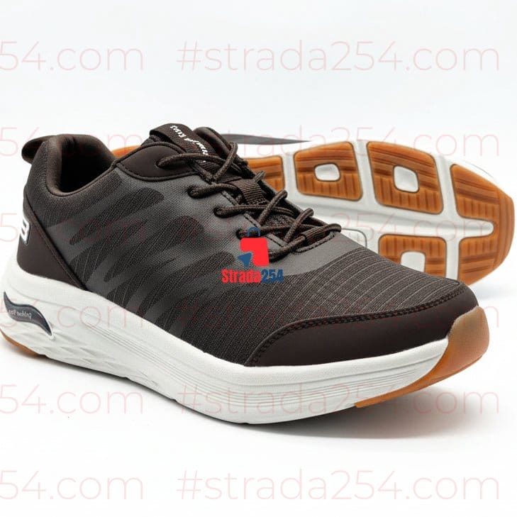 Soft Walking Comfort Sneakers – Lightweight Everyday Shoes (Grey, Black, Coffee, Navy)_(FZL)
