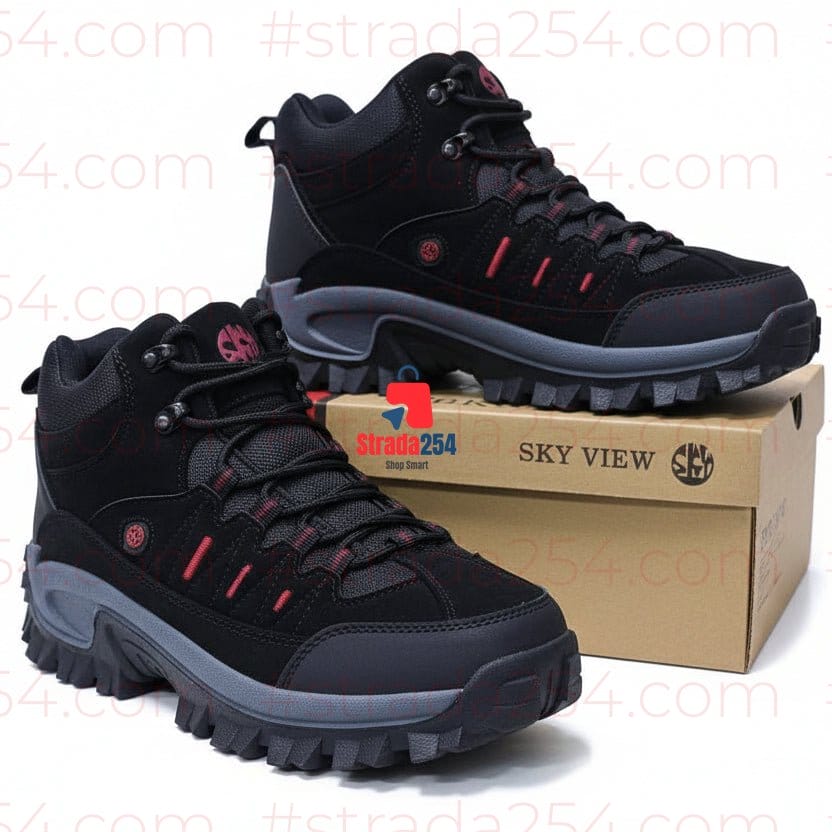 Men’s Outdoor Tactical Hiking Boots – Rugged Terrain Edition_(BKY)