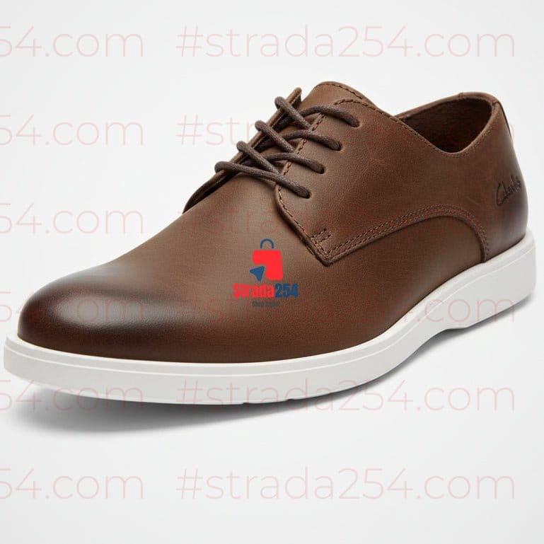 STRADA254 Minimal Leather Lace-Up Shoes – Men (Smart Casual Everyday Shoes Kenya)-PRC
