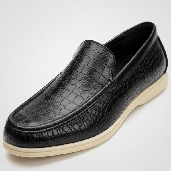 STRADA254 Croc-Embossed Leather Loafers – Men (Slip-On Casual Shoes Kenya)_KK