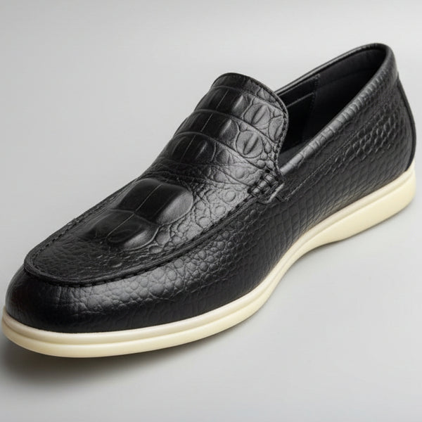 STRADA254 Croc-Texture Leather Loafers – Men (Luxury Slip-On Shoes Kenya)_KK