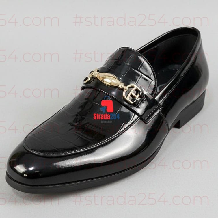 STRADA254 Luxury Patent Leather Loafers – Premium Formal Slip-On Dress Shoes_GG