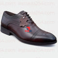 STRADA254 Premium Leather Oxford Brogue Shoes – Classic Formal Lace-Up Dress Shoes_GG